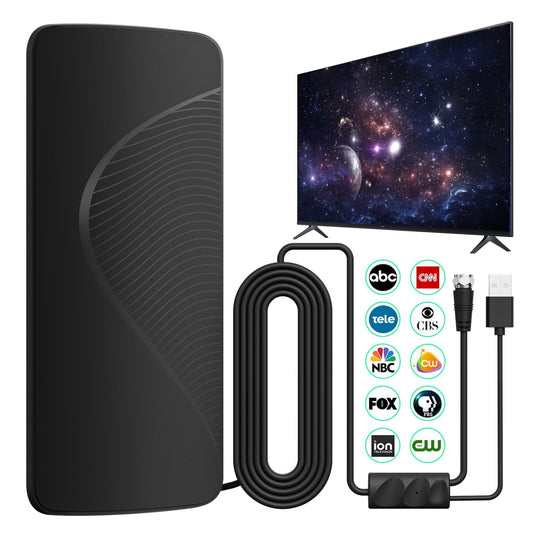 Antena de TV Mejorada 2026 con Amplificador para Canales Locales