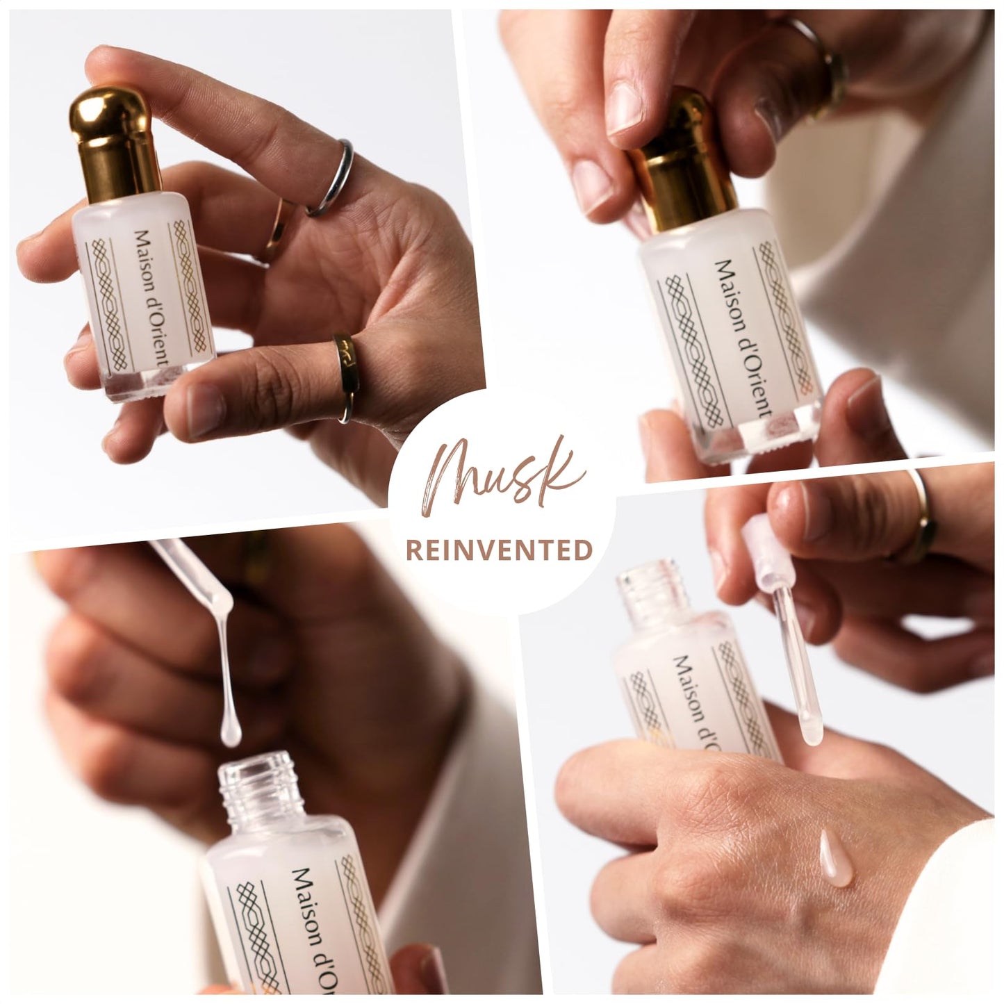 PINK MUSK (Pink Tahara) 12mL | Perfume and Body Oil from Fragrance House Maison d'Orient, Dubai UAE | Original Misk Blend | Alcohol Free and Vegan | Arabian Perfume
