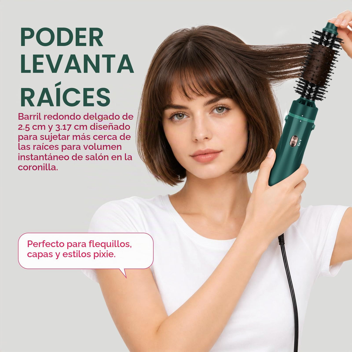 Cepillo para Polvo Aima Beauty Aire Caliente Cerámica 4 en 1