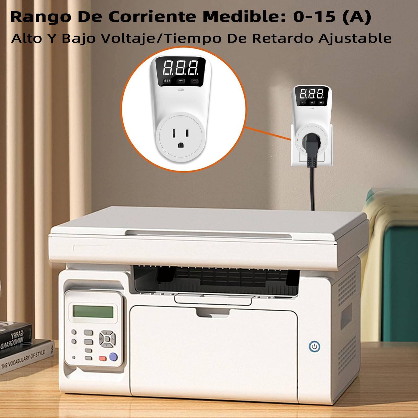 Regulador de Voltaje y Protector 1800W con Pantalla Digital para Refrigerador y Lavadora 15A, voltaje de salida es 150V