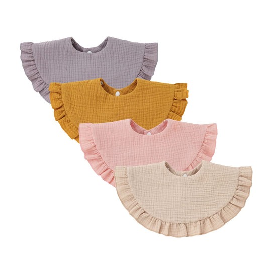 Baberos de Muselina Nishine Amarillo 360 Grados para Bebé Unisex