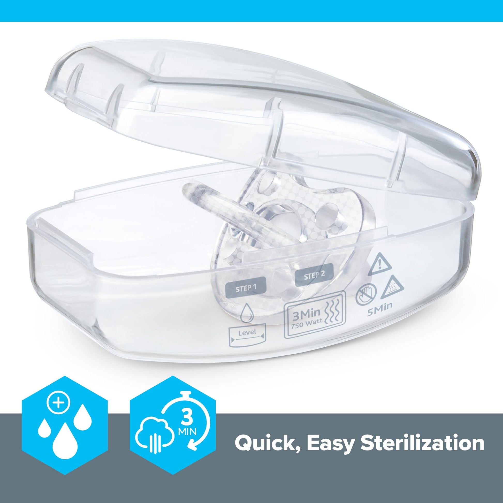 Chicco PhysioForma® - Chupete de silicona de lujo de una pieza para bebés de 0 a 6 m | Escudo texturizado de moda | Sin BPA y látex | Funda esterilizante reutilizable | Multicolor, paquete de 4