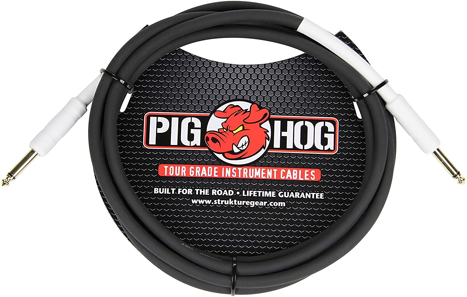 Cable de Guitarra Pig Hog PH3 Alto Rendimiento 8mm 1/4 Pulgadas 3 Pies Instrumento