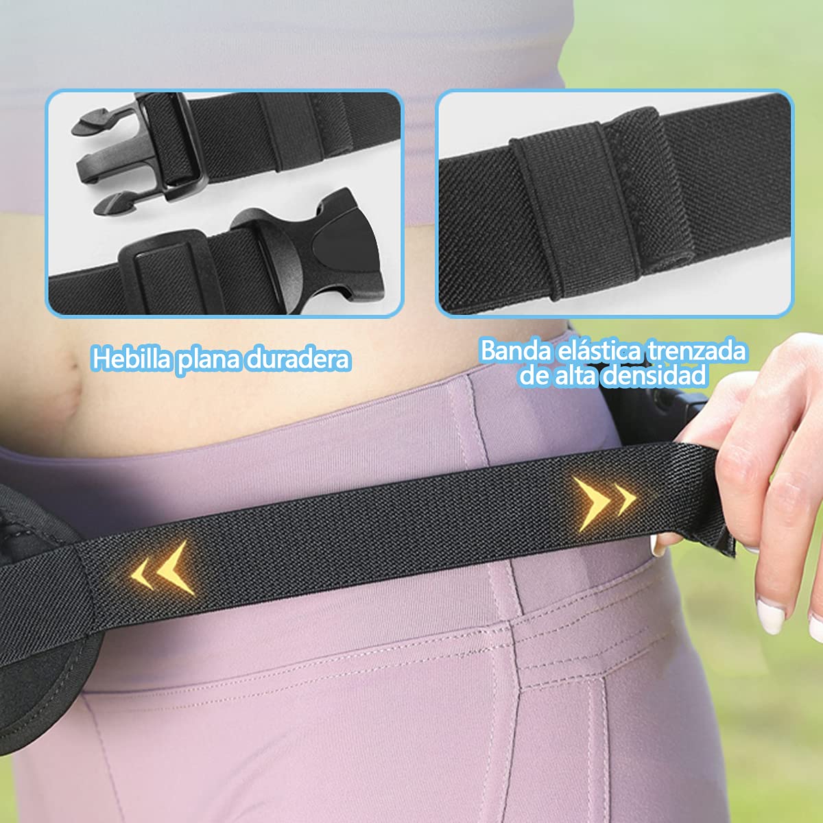 CHENGBAO Cangurera Hombre，Portátil Para Correr Cangurera Mujer，Impermeable Riñonera Hombre，Cangurera Para Correr (Negro grisáceo)