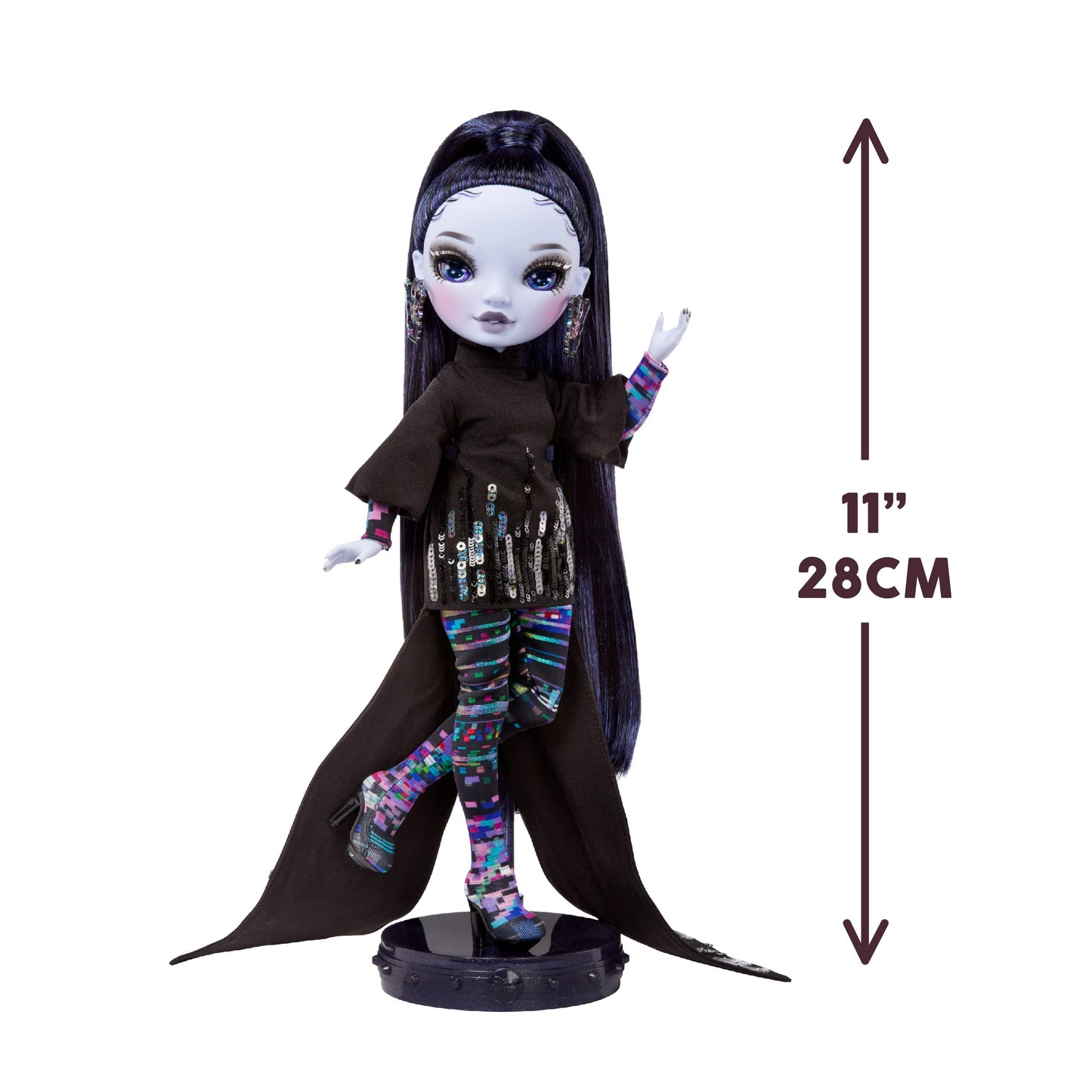 Muñeca de Moda Rainbow High Shadow High Reina Glitch Crowne Morada con Atuendo Moderno para Coleccionistas a Partir de 12 Años