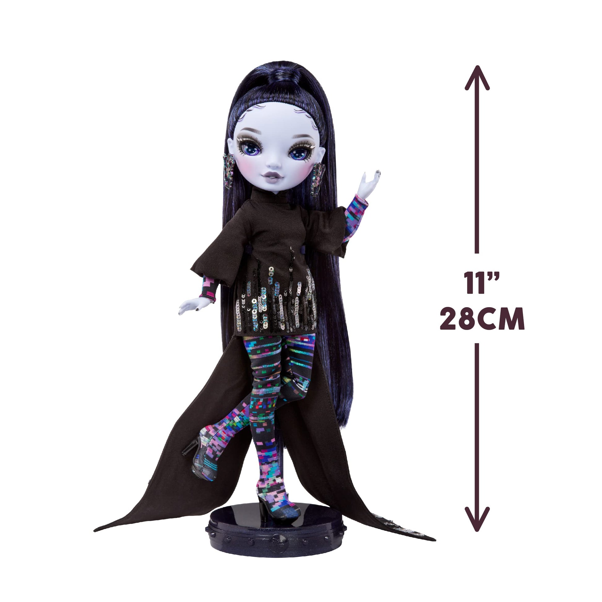 Muñeca de Moda Rainbow High Shadow High Reina Glitch Crowne Morada con Atuendo Moderno para Coleccionistas a Partir de 12 Años