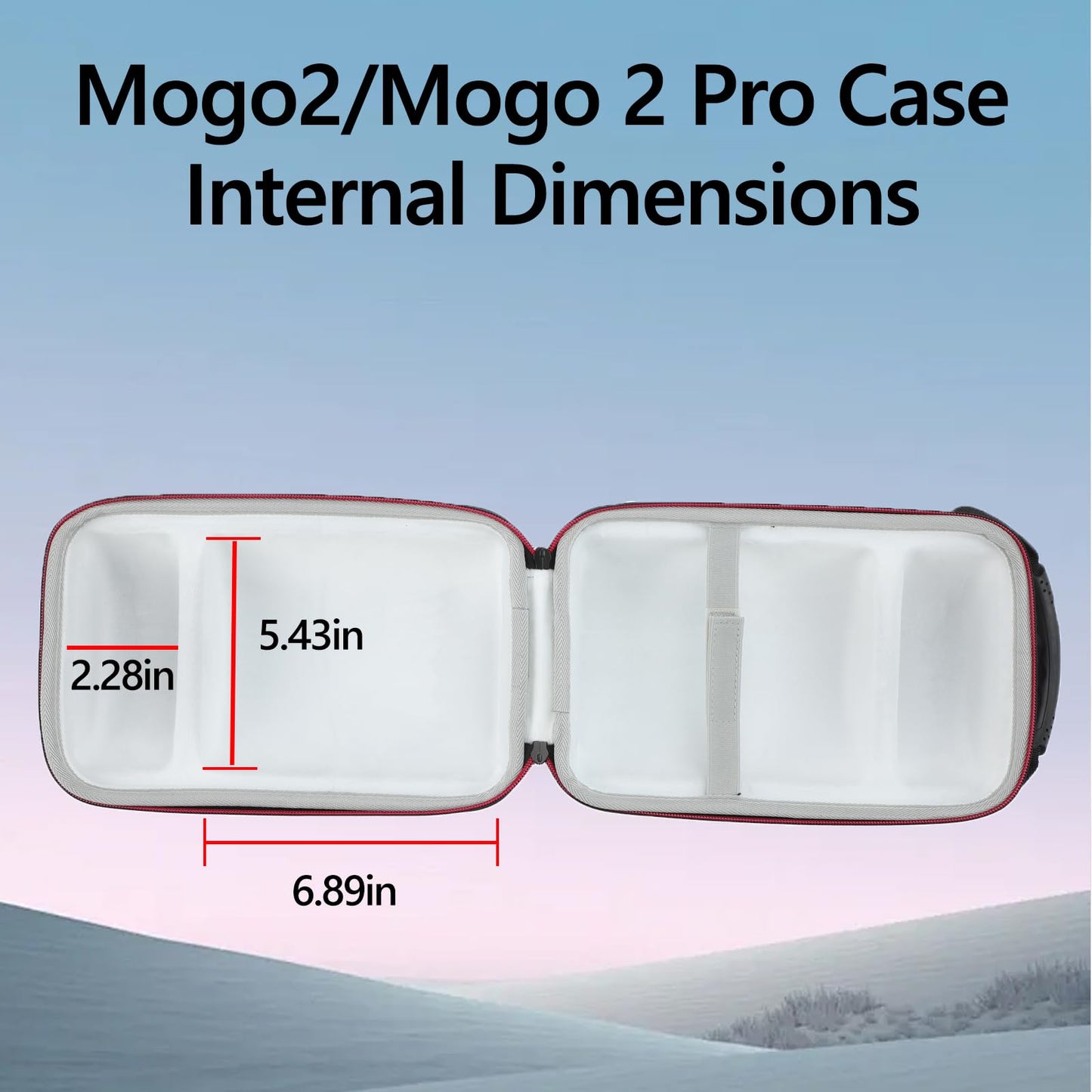 Growalleter Funda rígida Compatible con XGIMI MoGo 2 Portable Projector y XGIMI MoGo 2 Pro 1080P Portable Projector, Estuche de Almacenamiento de Transporte para proyector MoGo 2