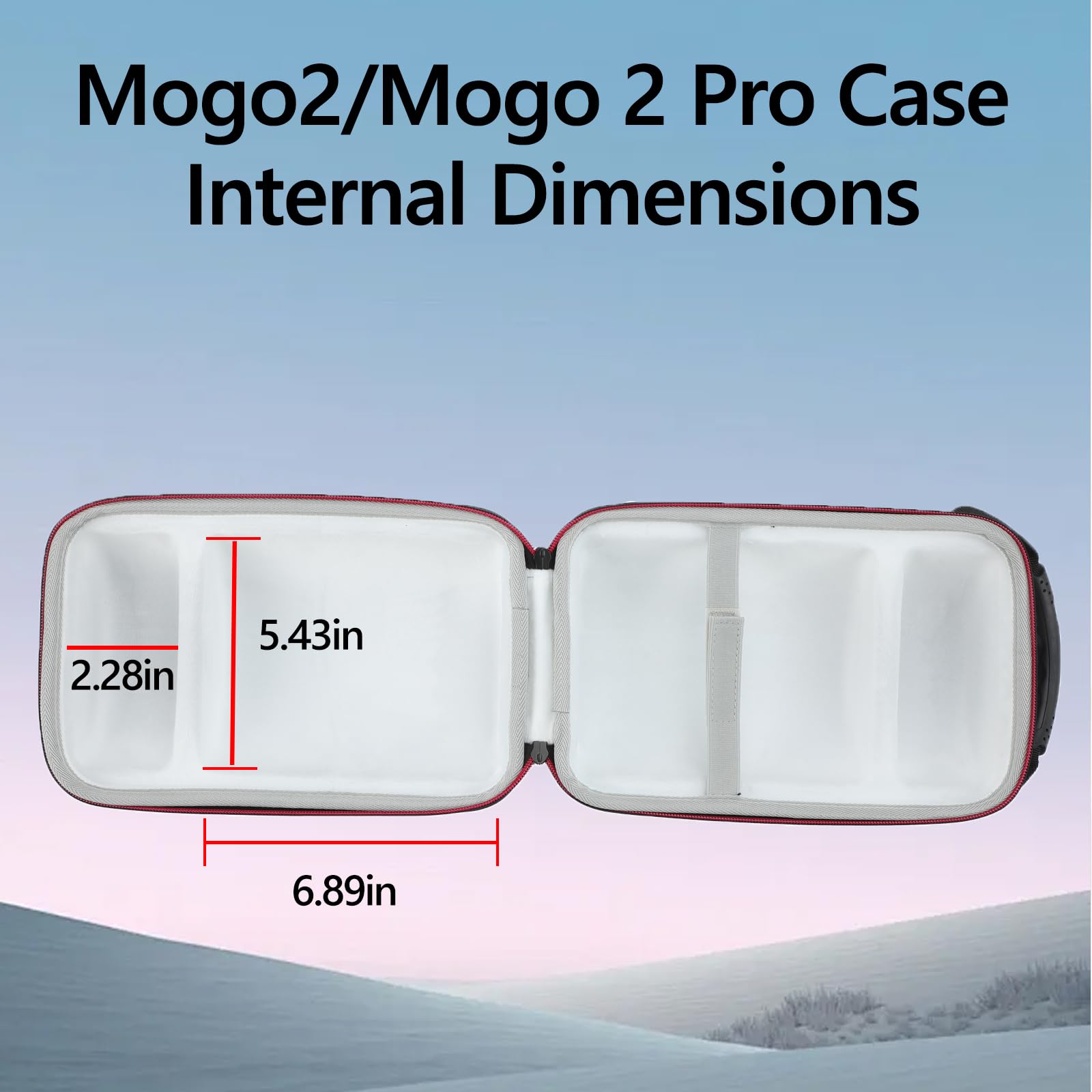 Growalleter Funda rígida Compatible con XGIMI MoGo 2 Portable Projector y XGIMI MoGo 2 Pro 1080P Portable Projector, Estuche de Almacenamiento de Transporte para proyector MoGo 2