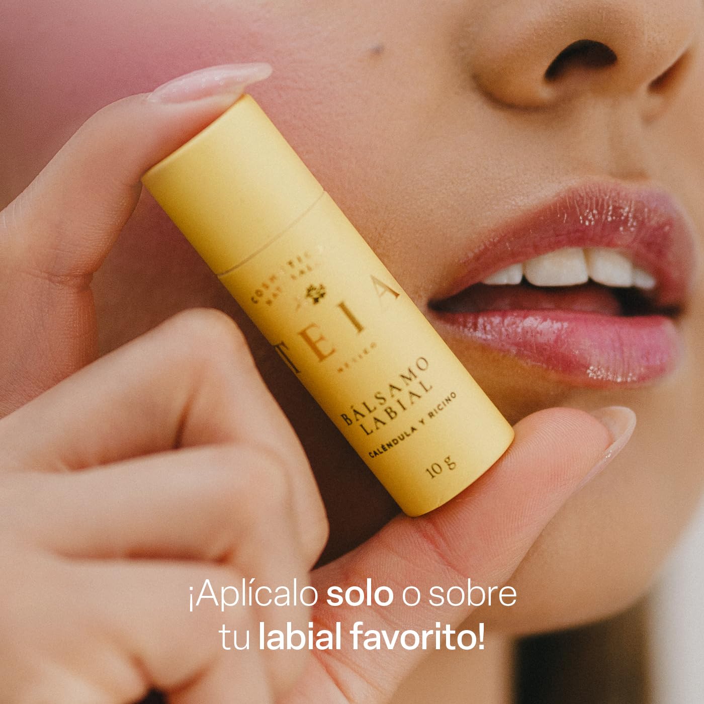 Bálsamo Labial TEIA COSMETICOS Violeta Humectante de Ingredientes Naturales