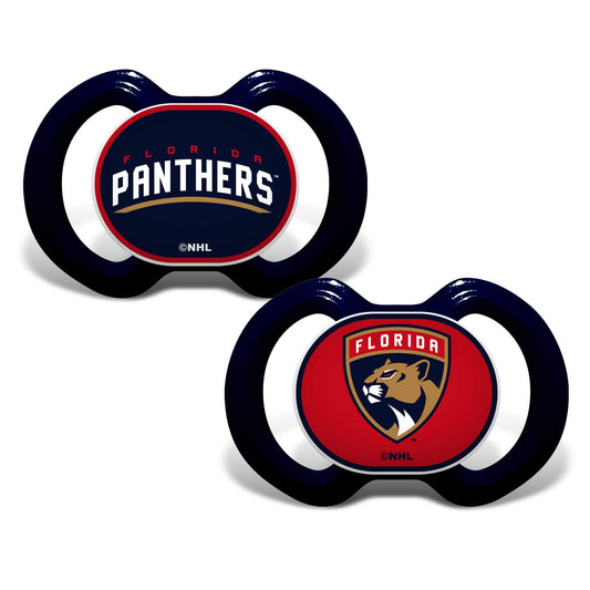 Baby Fanatic Nhl Legacy Infant Pacifiers, Florida Panthers, 2 Pack