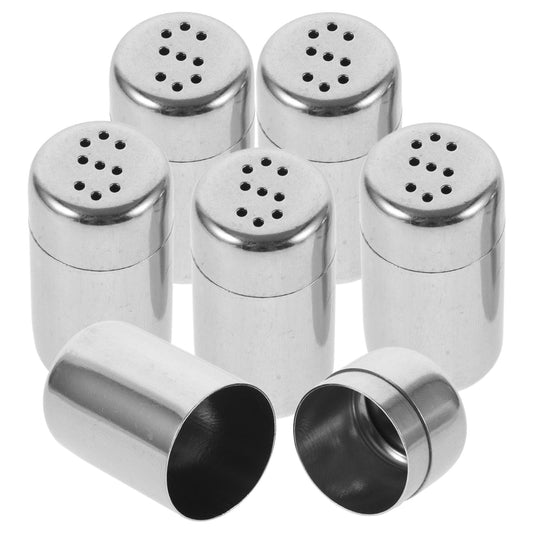 Ciieeo 6 Mini Pimentero Tarro De Especias De Viaje Contenedores De Sal De Viaje Tarros De Condimentos Coctelera Artículos Esenciales Para Acampar Contenedor De Pimienta Azucarero