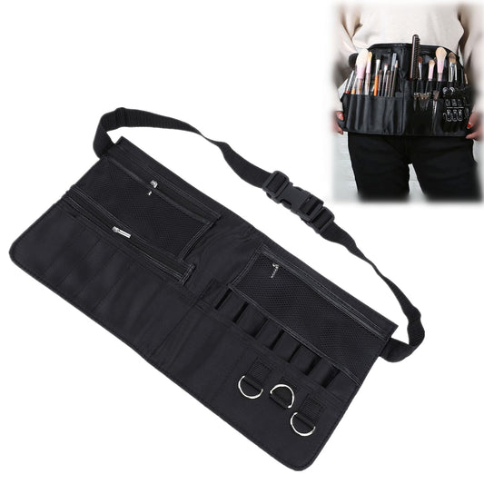 Bolsa de Cintura Saluaqui Negra Gran Capacidad para Brochas de Maquillaje Profesional