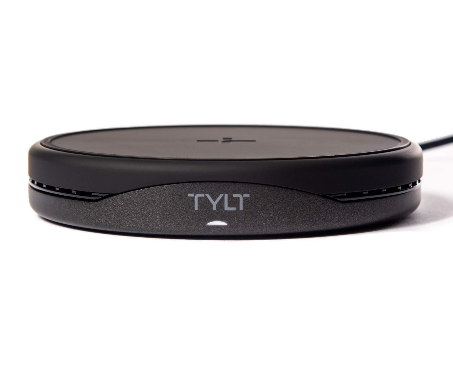 TYLT Crest - Cargador inalámbrico Qi de computadora convertible de 10 W, color negro
