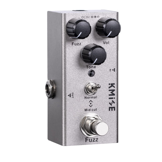 lotmusic Pedal de efectos de guitarra eléctrica Mini tipo único DC 9V True Bypass (Fuzz)