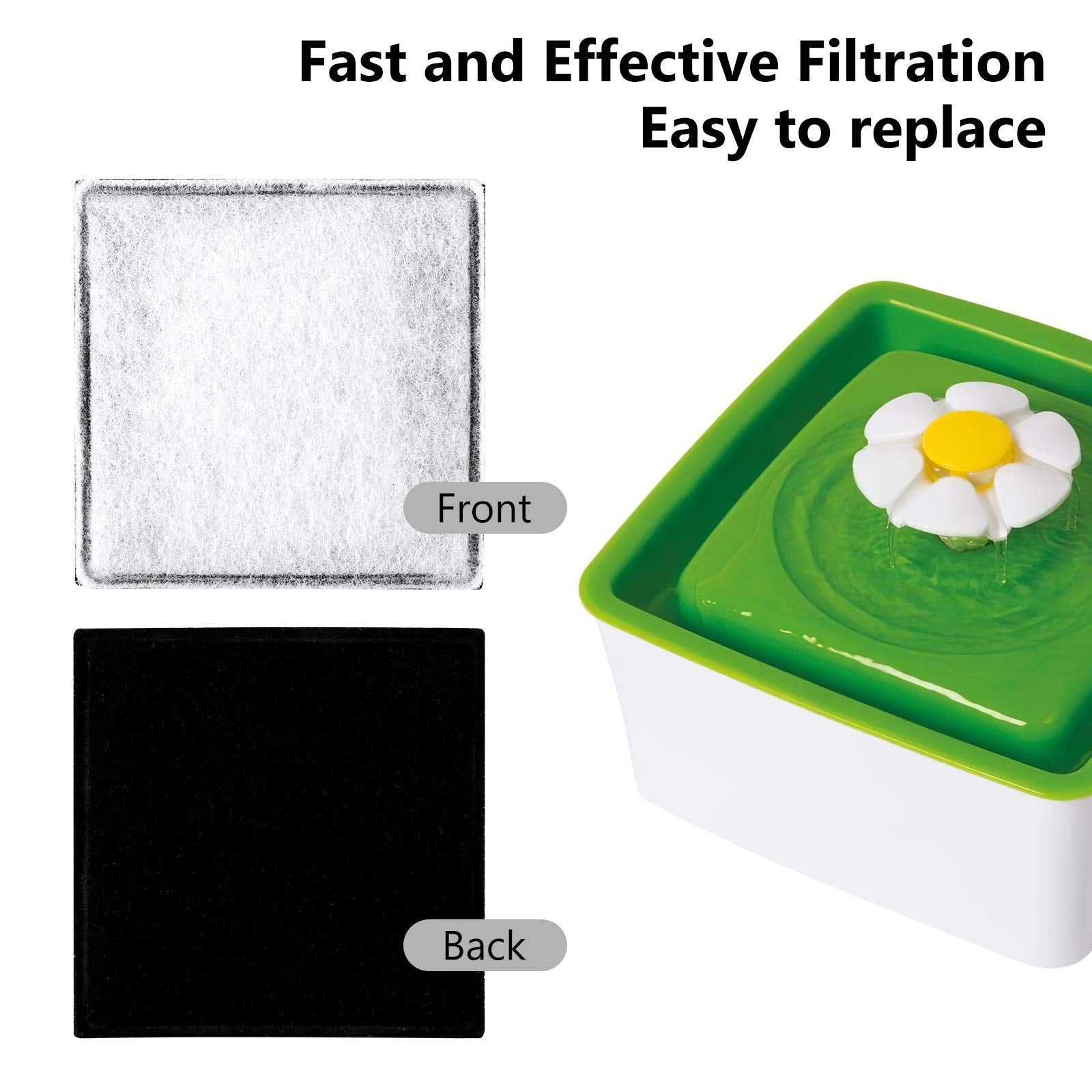 Filtros de Carbono MyfatBOSS Repuestos Compatibles Catit Mini Flower