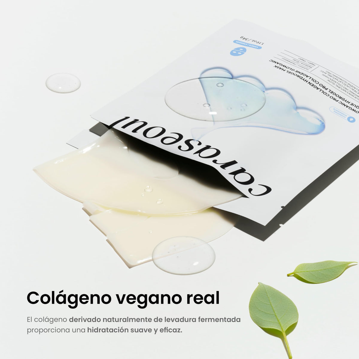caraseoul Glowganic Pro Mascarilla de Hidrogel con Colágeno Vegano[16 uds]