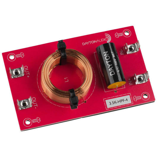 Dayton Audio 3.5k-HPF-4 - Altavoz de paso alto 3.500 Hz 12 dB/octava