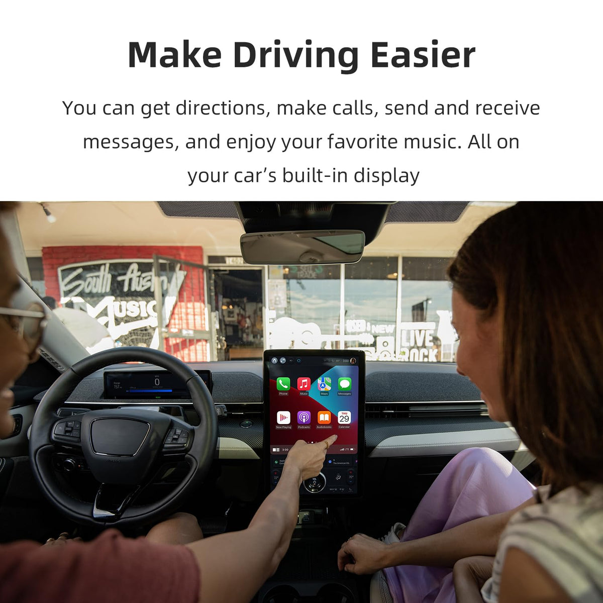 Adaptador Automático Inalámbrico ANYFAR C5 CarPlay y Android 2 en 1