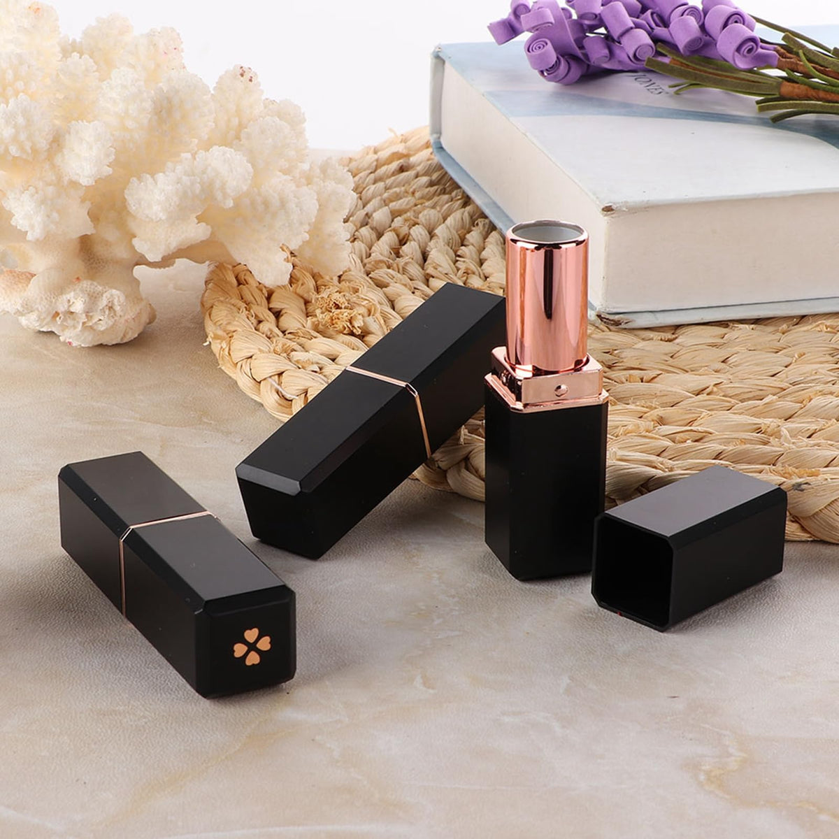 10pcs Contenedor de Labiales, Mini Contenedor de Labial, DIY Tubo de Brillo Labial Vacio, Tubos para Labiales Vacios, Tubo de Lapiz Labial