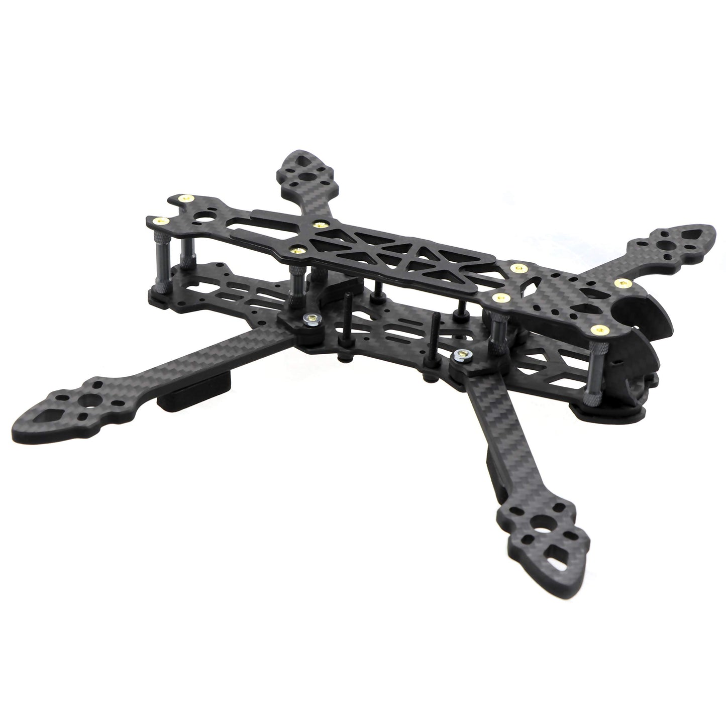 FPVDrone FPV Racing Drone - Marco de fibra de carbono de 5 pulgadas Quadcopter Freestyle Frame Kit con correa de batería Lipo