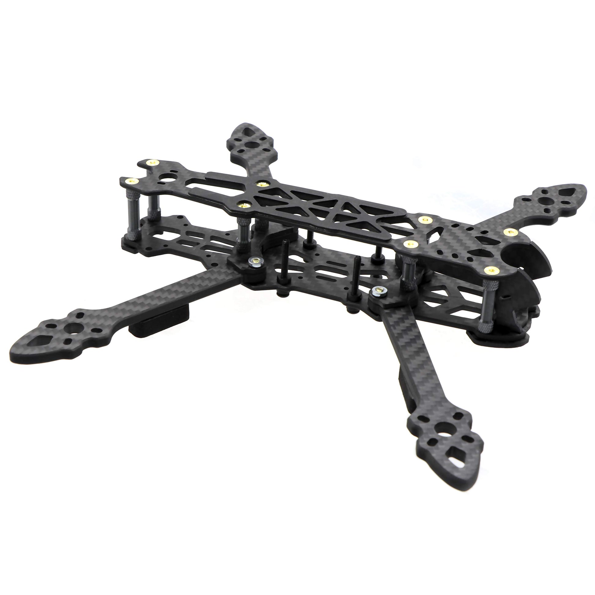 FPVDrone FPV Racing Drone - Marco de fibra de carbono de 5 pulgadas Quadcopter Freestyle Frame Kit con correa de batería Lipo
