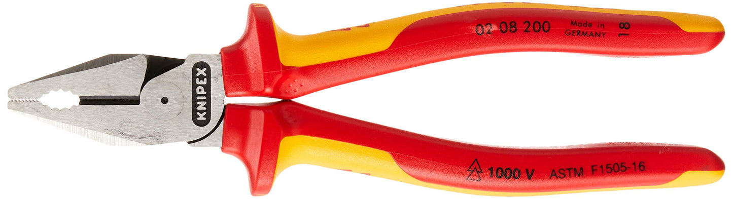 KNIPEX - Alicates de combinación de alto apalancamiento, aislados, cobre