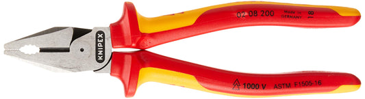 KNIPEX - Alicates de combinación de alto apalancamiento, aislados, cobre