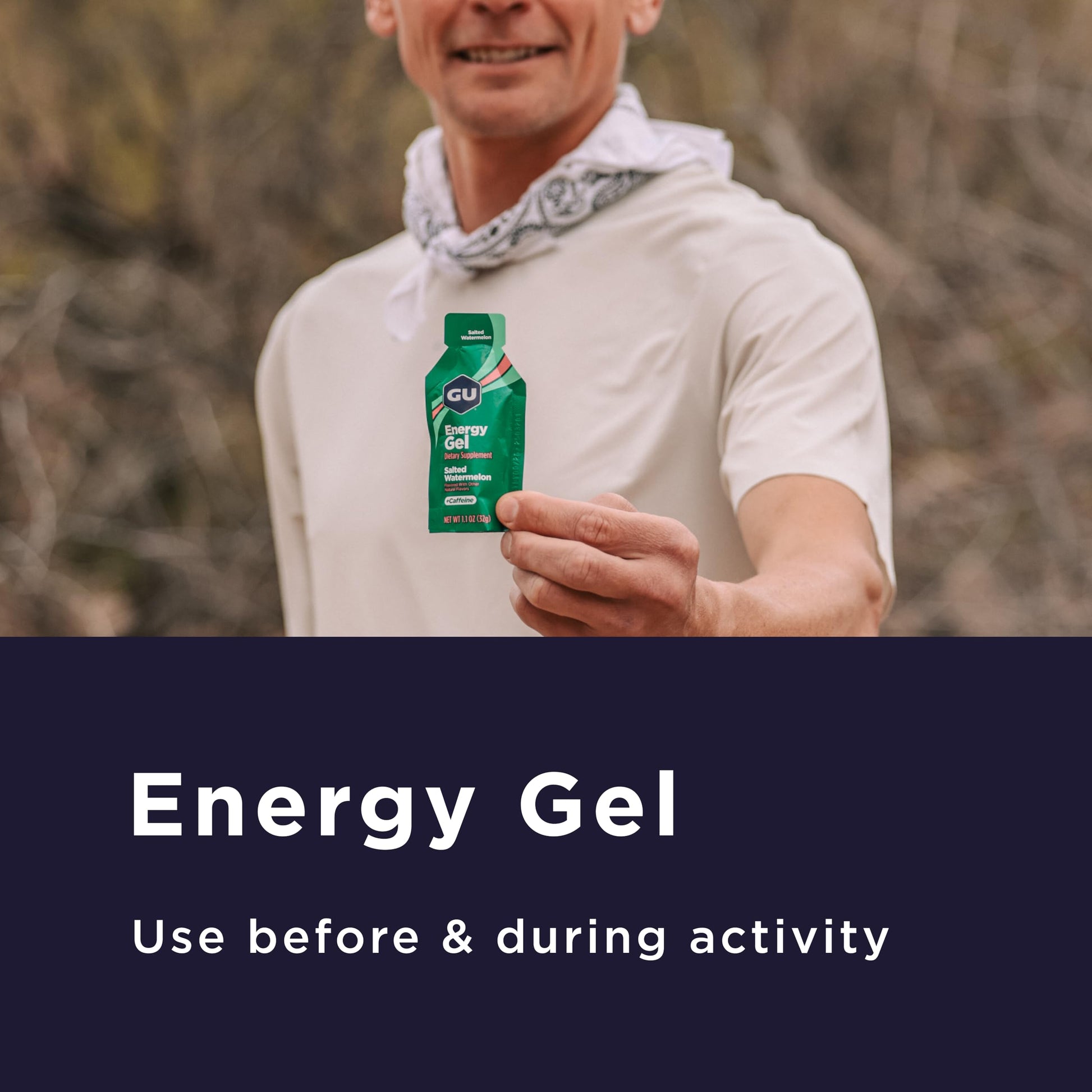 GU Energy Labs Original, Gel Energético de Nutrición Deportiva, Caramelo salado, Caja de 24 Piezas