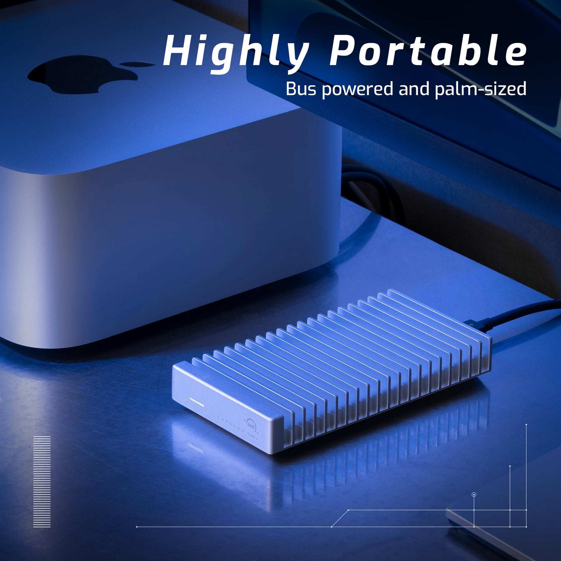 SSD Externa OWC 2TB USB-C Thunderbolt NVMe Ultra Rápida Aluminio
