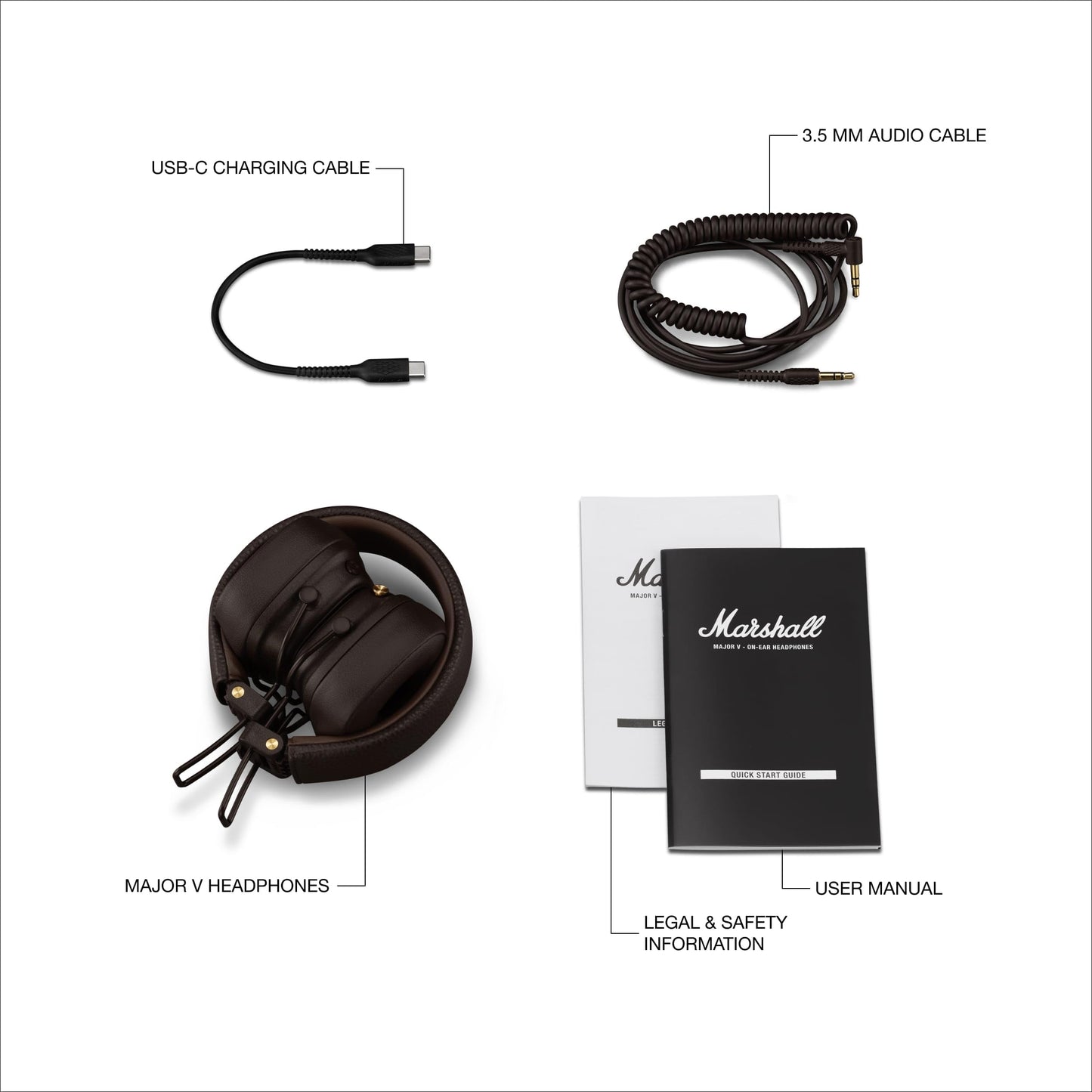 Audífonos Inalámbricos Marshall Major V Café Bluetooth