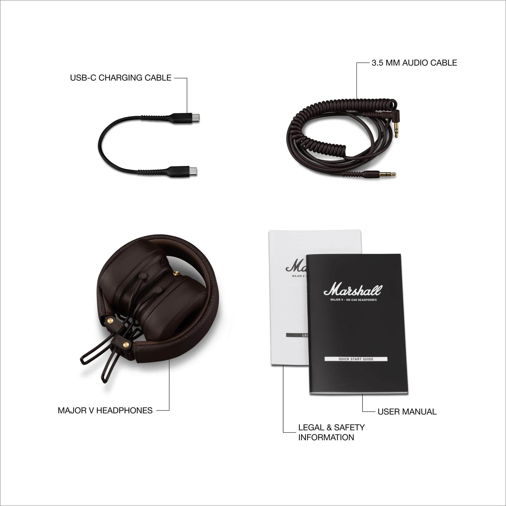 Audífonos Inalámbricos Marshall Major V Café Bluetooth