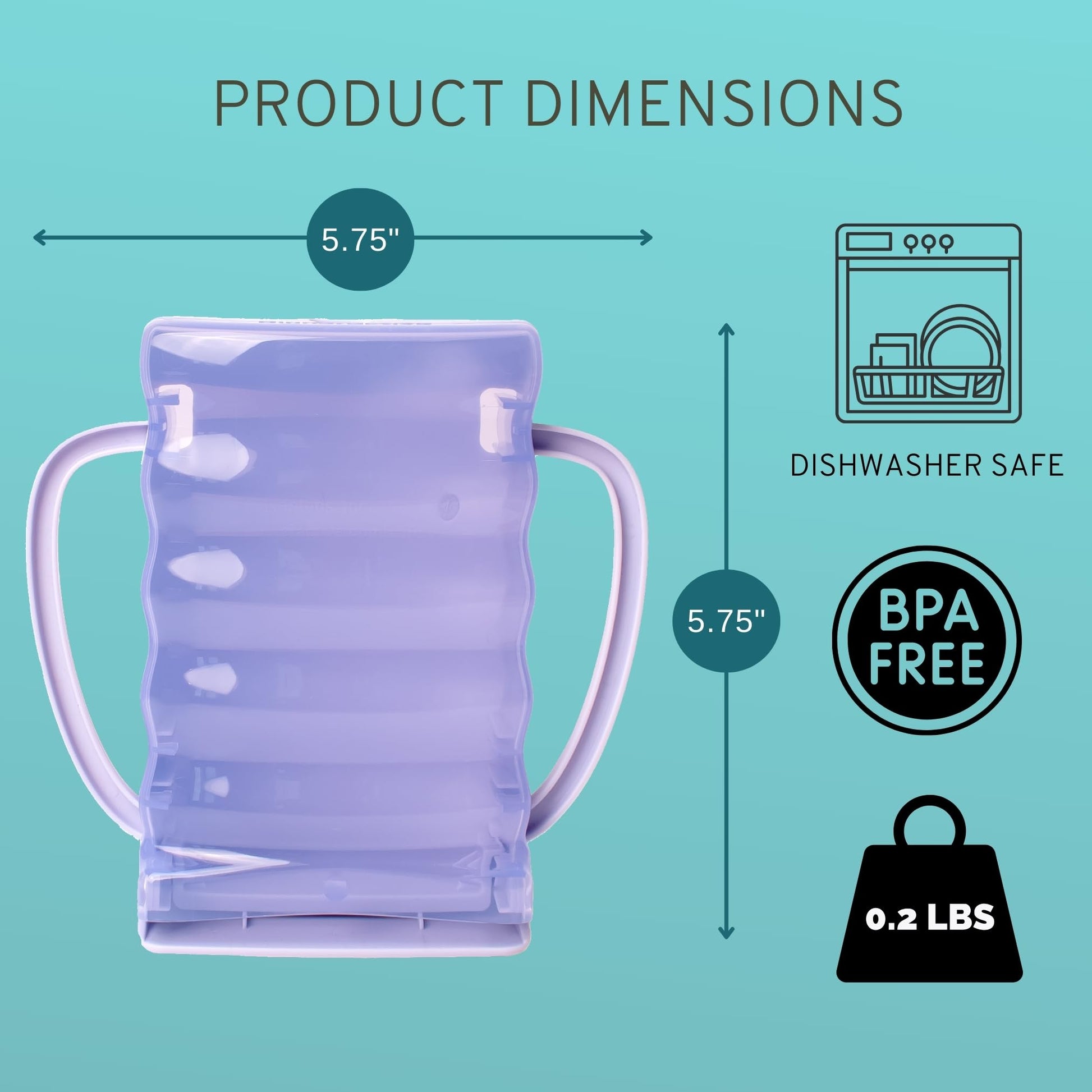 Dinneractive Sip Wiz - Soporte para bolsa de bebé sin apretar, bolsas de alimentos y caja de jugo, bolsa de yogur anticongelante, reutilizable, esencial para niños pequeños