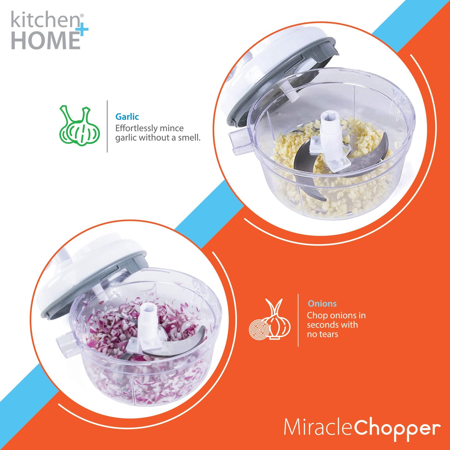 Procesador de Alimentos Miracle Chopper con Separador de Clara de Huevo Incorporado