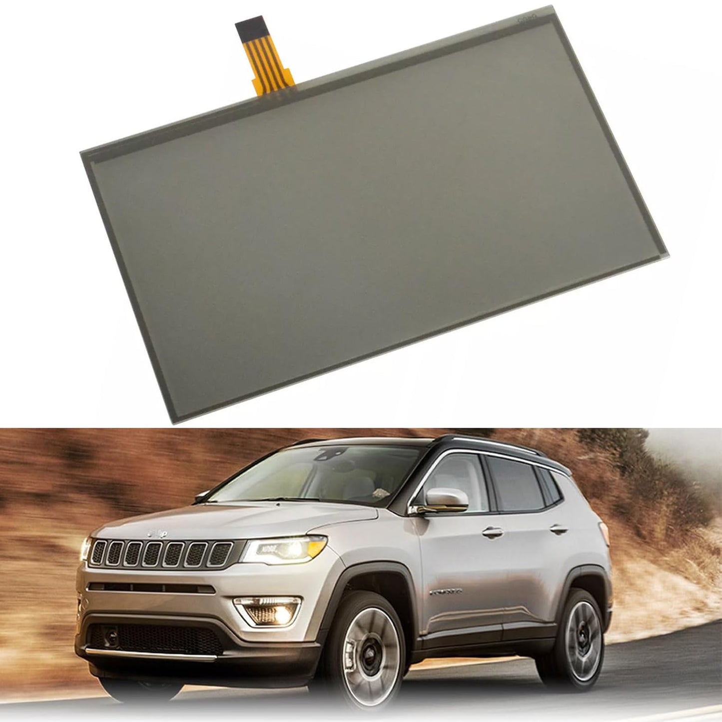 Micarun - Digitalizador de visualización táctil LCD de 6.5 pulgadas, 8 pines para Jeep Wrangler JK Uconnect MyGIG 430 RBZ RB2 430N RHB