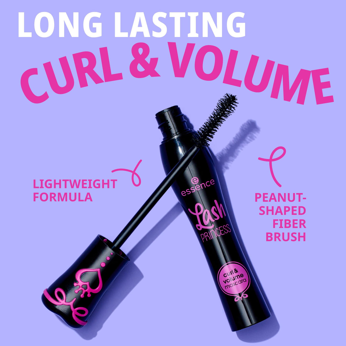 essence Lash PRINCESS curl and volume mascara