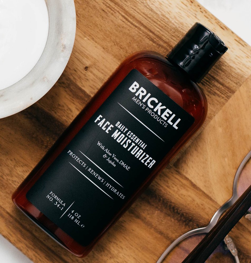Brickell Men's Products Daily Essential Face Moisturizer, 4 Ounce