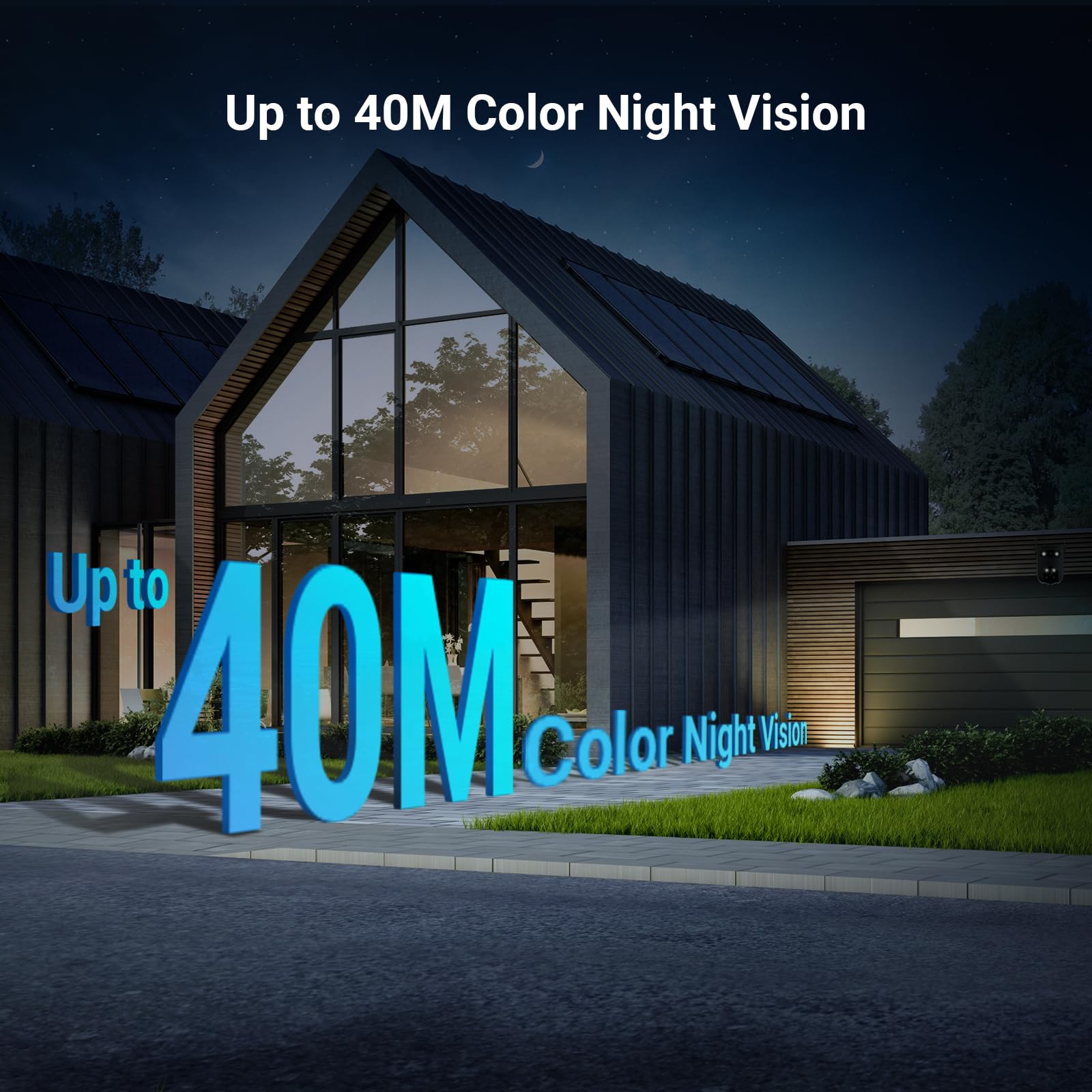 Cámara de Seguridad WiFi EZVIZ H9c Lente Dual Exterior Visión Nocturna a Color Detección Humana y Vehículos Audio Bidireccional Seguimiento Automático 5MP+5MP