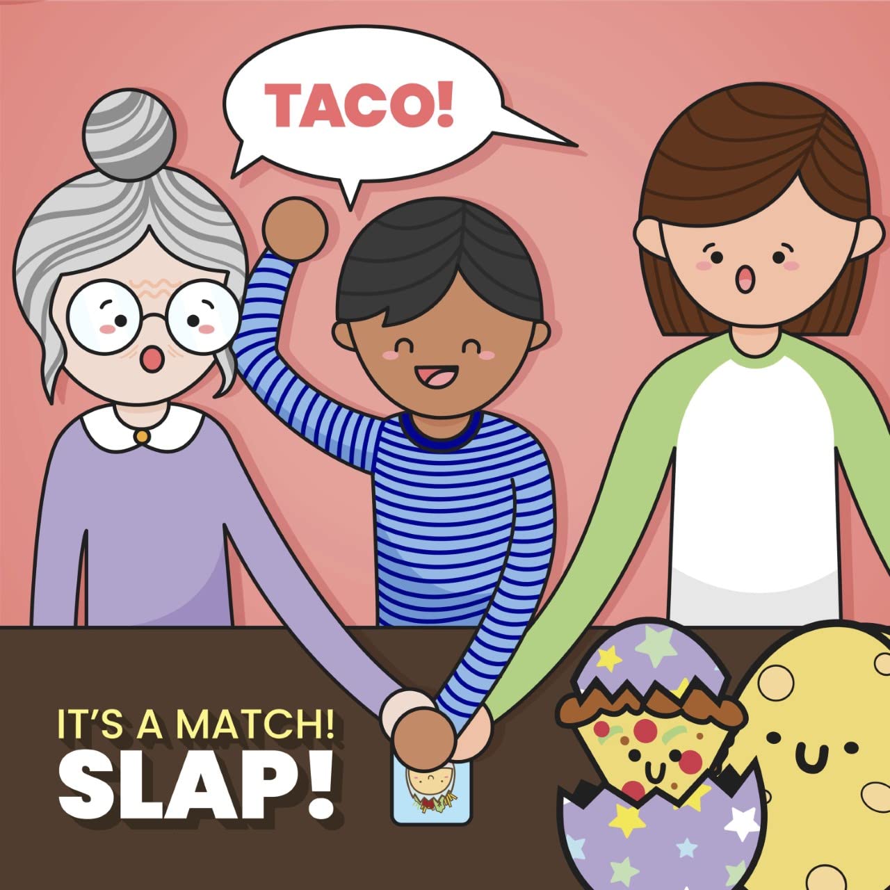 Juego de Cartas Dolphin Hat Games Edición Pascua Taco Cat Goat Cheese Pizza para Todas las Edades