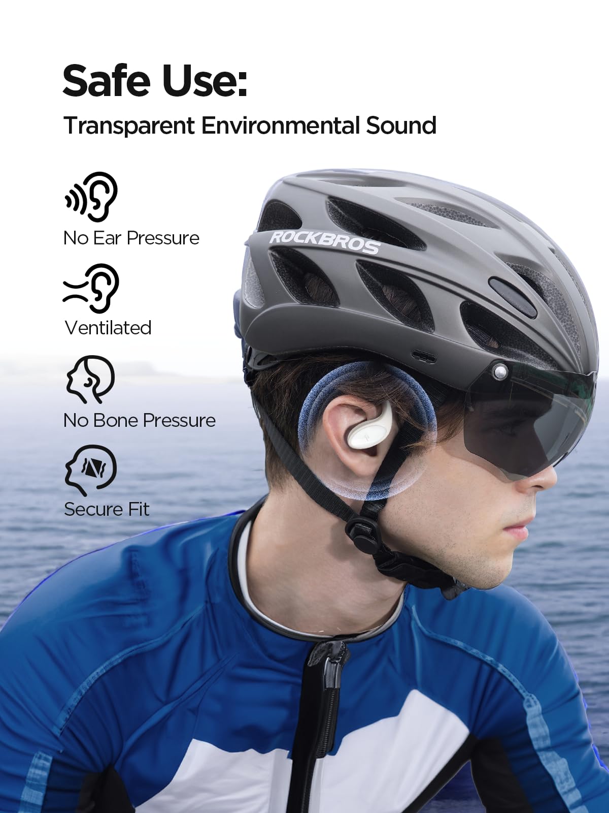 Auriculares Abiertos 1MORE Ligeros Inalámbricos Bluetooth Graves More+ Impermeable IPX5