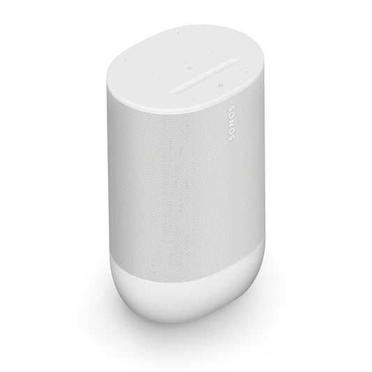 SONOS Move 2 Potente Bocina Portátil para un Intenso Sonido estéreo Donde Quieras, Wi-Fi y Bluetooth - Blanco