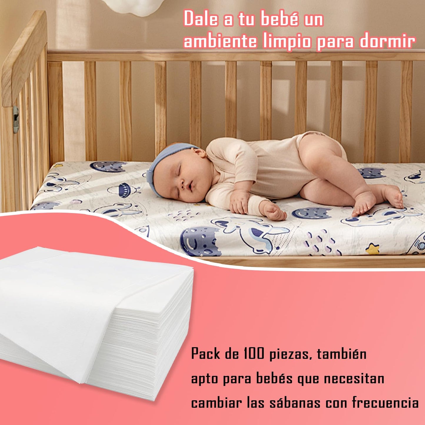 Sábanas Desechables Camilla Masaje 180x80 cm Transpirable y Suave Campos Quirúrgicos SPA