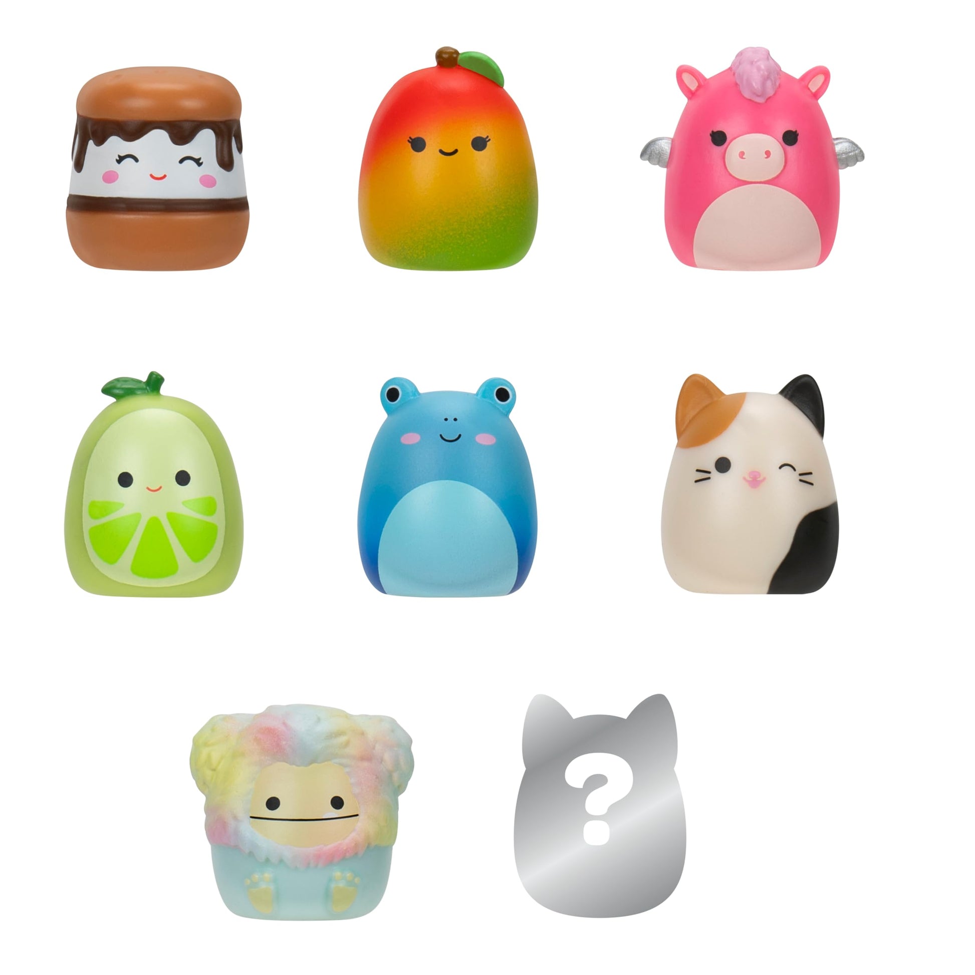 Pack de Figuras y Accesorios Squish-a-Longs SQUISHMALLOWS Multicolor con 8 Figuras y 3 Accesorios