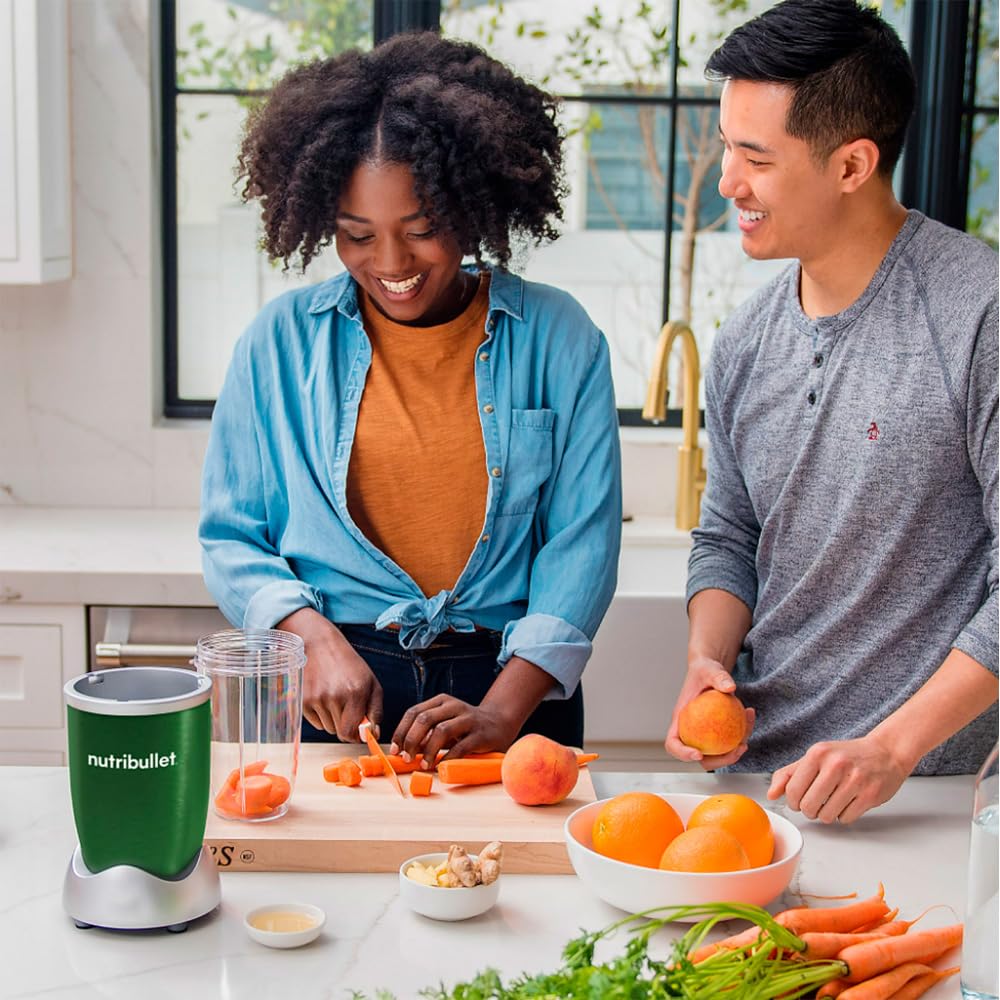 Nutribullet Licuadora Electrica, Picadora Pro 900 Watts 32Oz Mod. RNB9-0401 pagne RENOVADA (Verde)