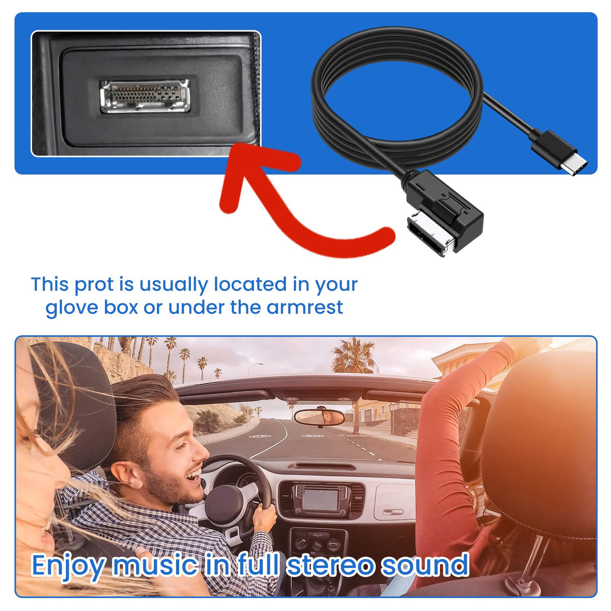 Adaptador de Interfaz de Música Tipo C AMI para Sistema MMI 3G+ A3 A4 A5 A6 A8