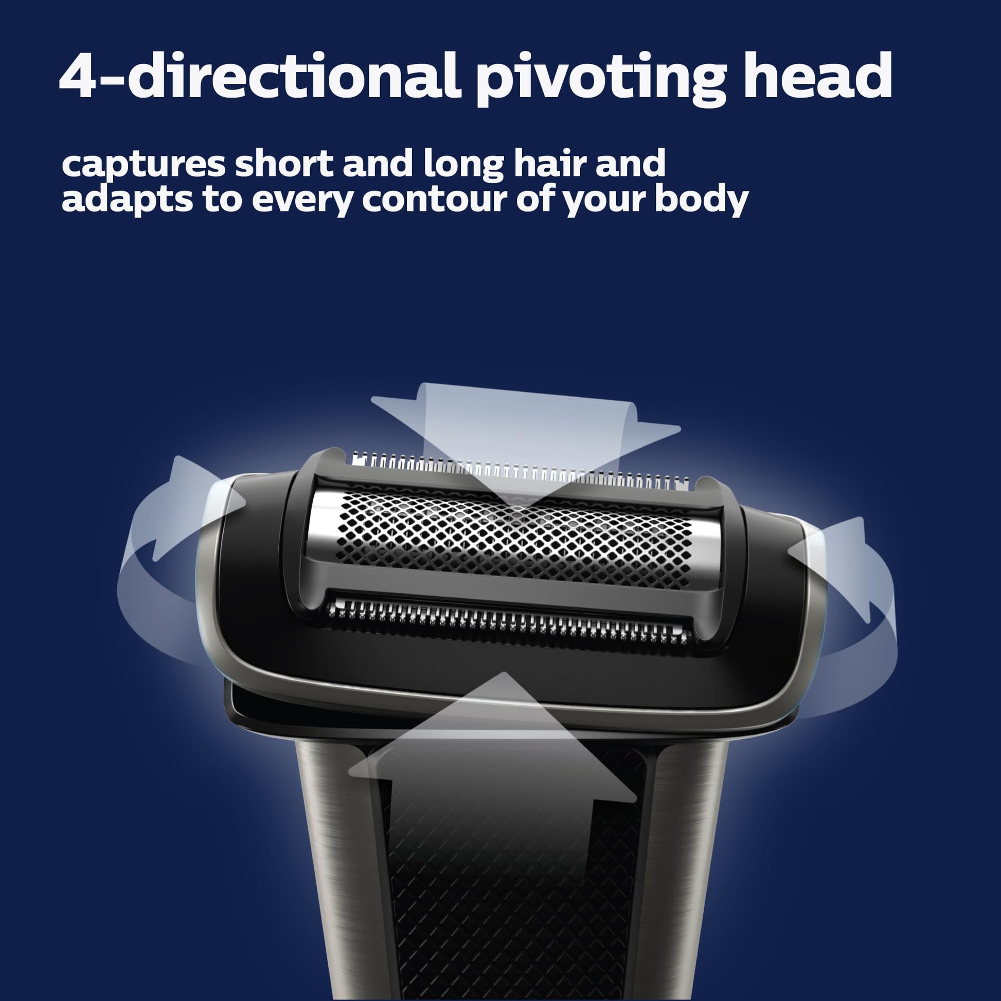 PHILIPS - Norelco Bodygroomer BG7030/49: recortadora corporal y afeitadora respetuosa con la piel, resistente a la ducha
