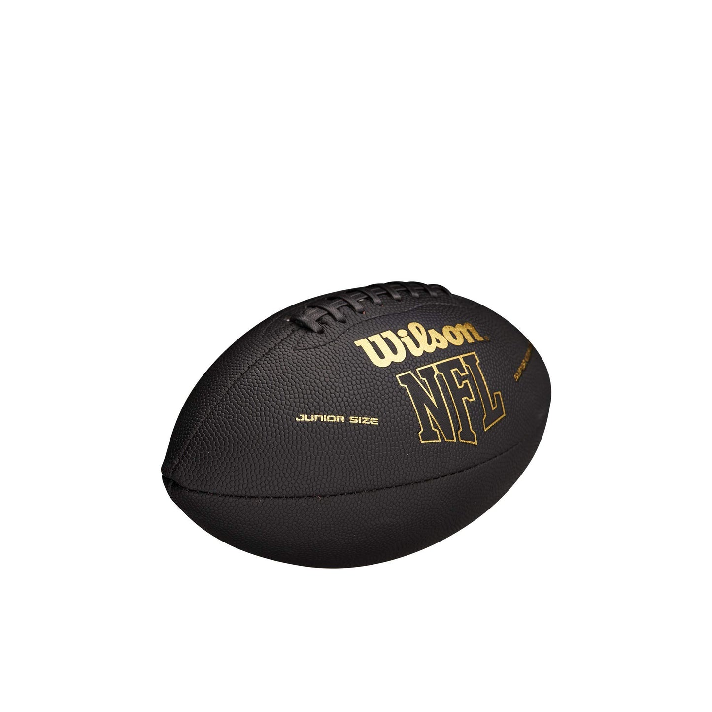 Balón de Fútbol Americano Wilson NFL Super Grip Negro Oro Junior para Niños