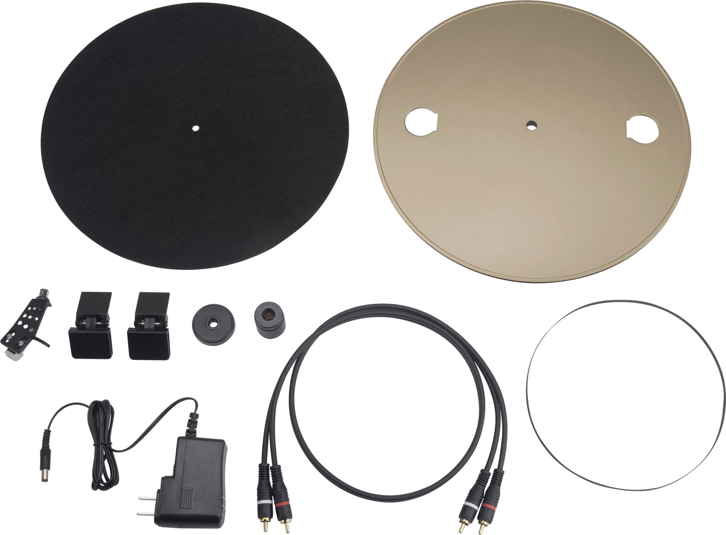 JBL Spinner BT - Bluetooth con Placa giratoria AptX-HD™, componentes, Carcasa extraíble, Plato de Aluminio y transmisión por Correa, Cartucho de imán móvil preinstalado (Dorado)