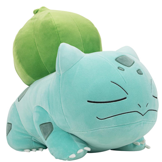 Peluche Pokemon Bulbasaur Felpa Premium 18 Pulgadas en Postura para Dormir