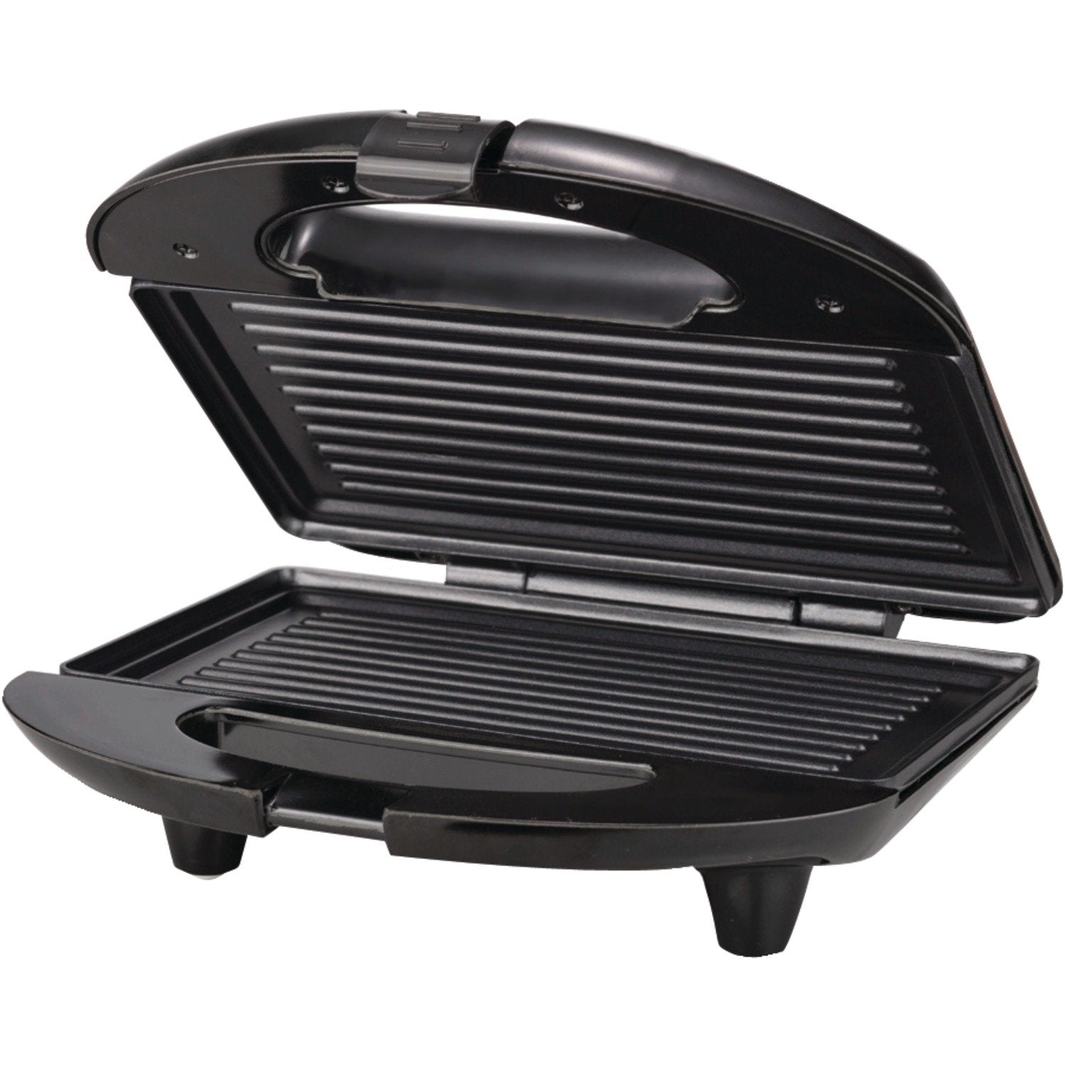 Brentwood Panini Prensa y Sandwichera antiadherente, 9.7 x 9.7 x 9.5 cm, negro
