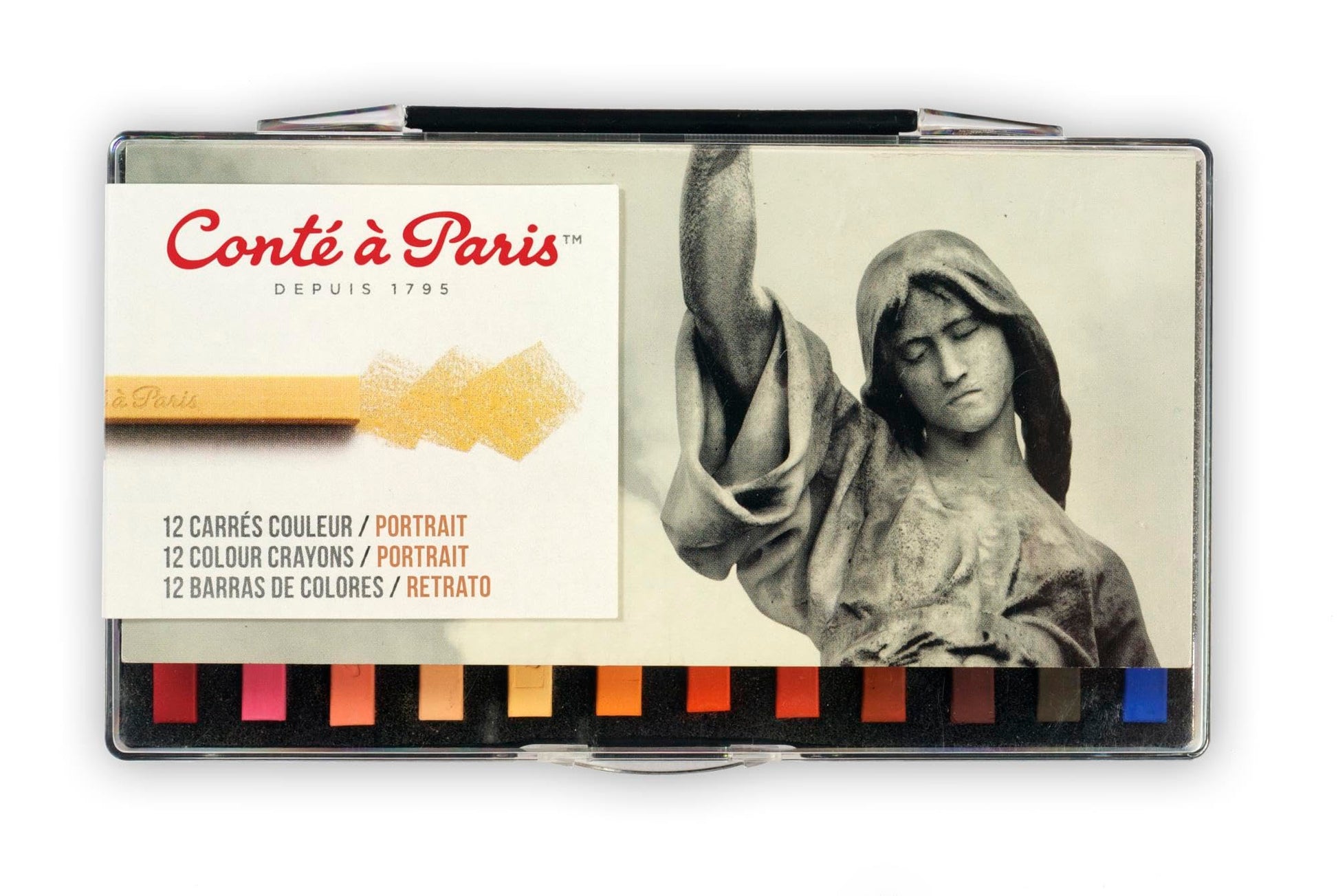 Conté à Paris - Juego de lápices de colores con 12 colores surtidos